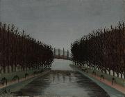 Henri Rousseau Le Canal oil